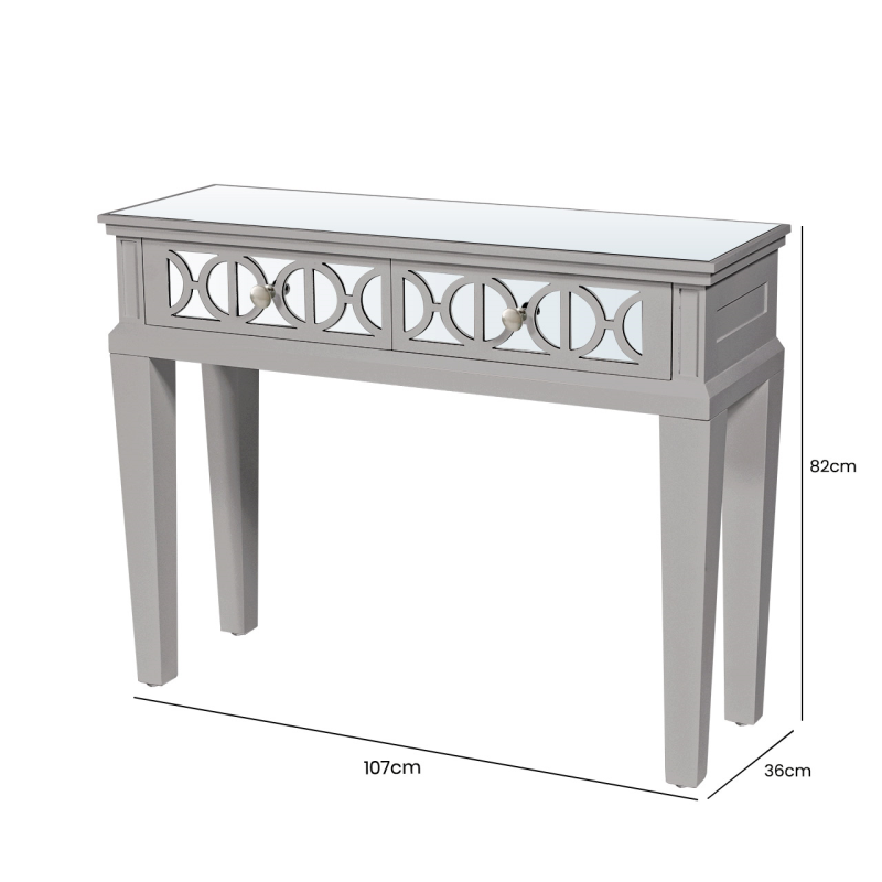 Torino Grey Wood Console Table
