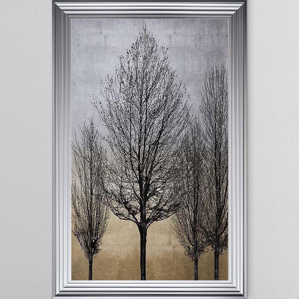 framed art print "Golden Tree Line 2" in 2 size & choice of frames ( portrait)