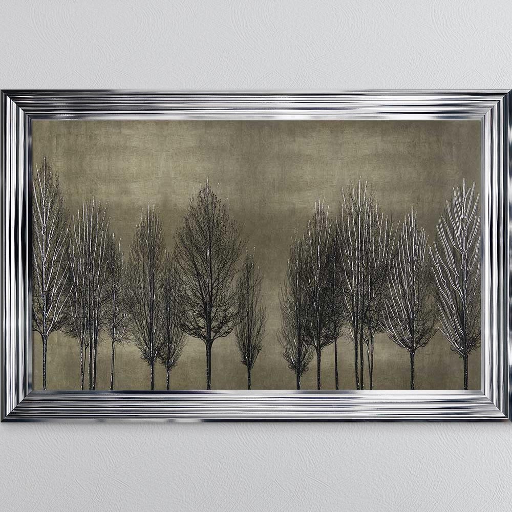 framed art print "Golden Tree Line 2" in 2 size & choice of frames ( landscape)