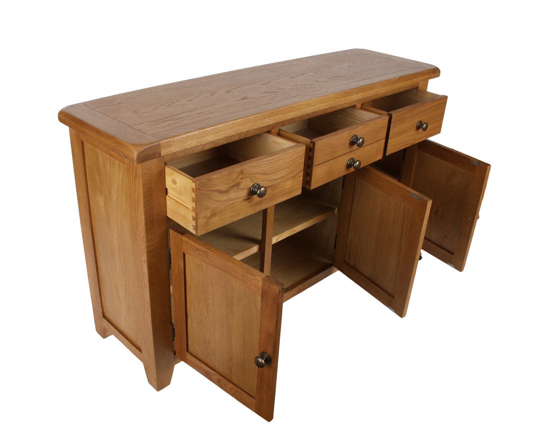 Oak 3 Door 3 Draw Sideboard