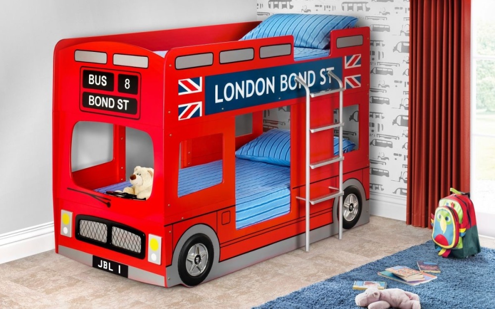 London Bus Bunk Bed In Red