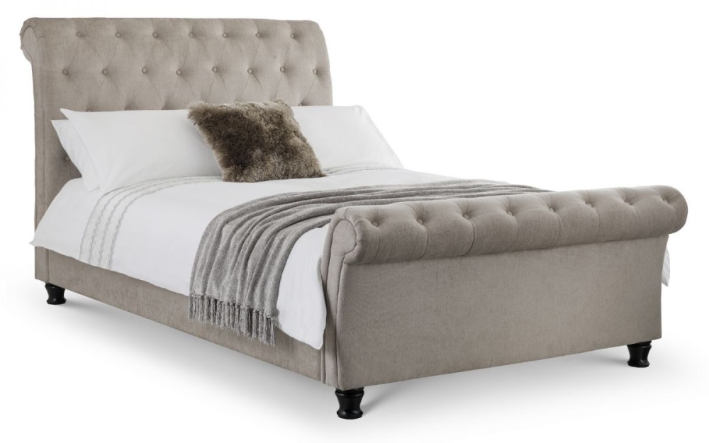 Ravello Deep Button Scroll Double Bed