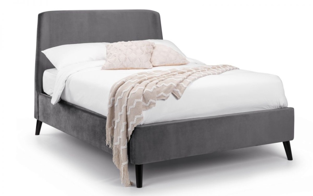 Frida Double  Bed - Grey