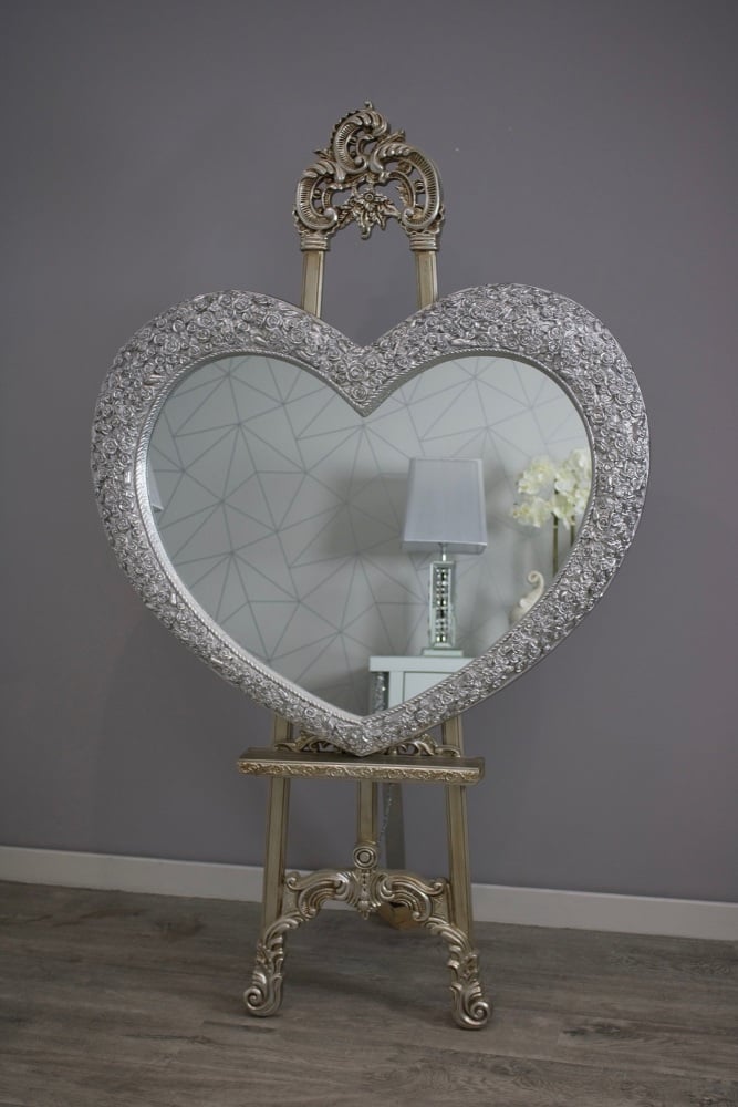 Large Round Silver Swirl Mirror 92cm x 92cm