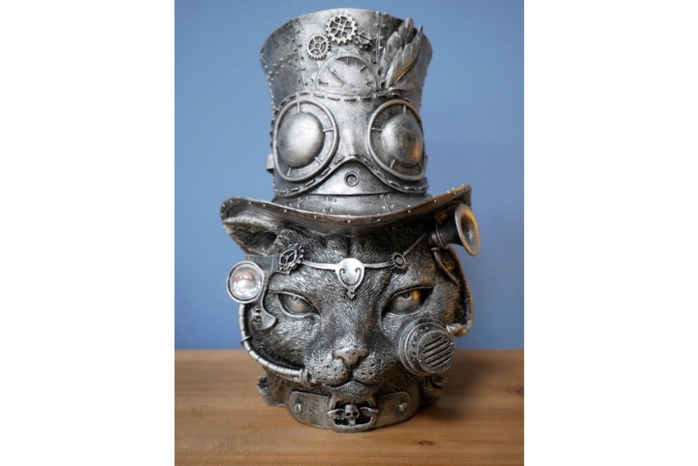 Steampunk  Cat with Top Hat