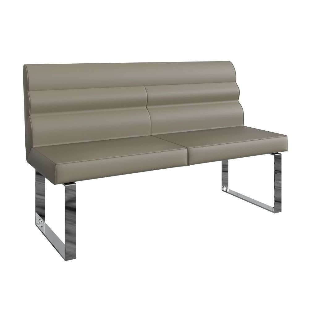 I.D Dining - 1.4m Dining Bench with Back in Taupe