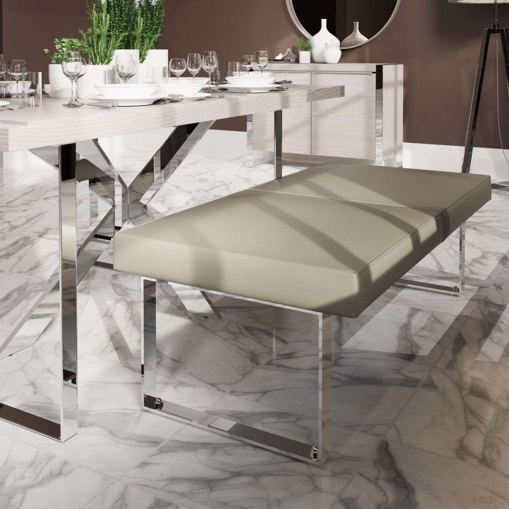 I.D Dining - Dining Bench  in Taupe 1.4m