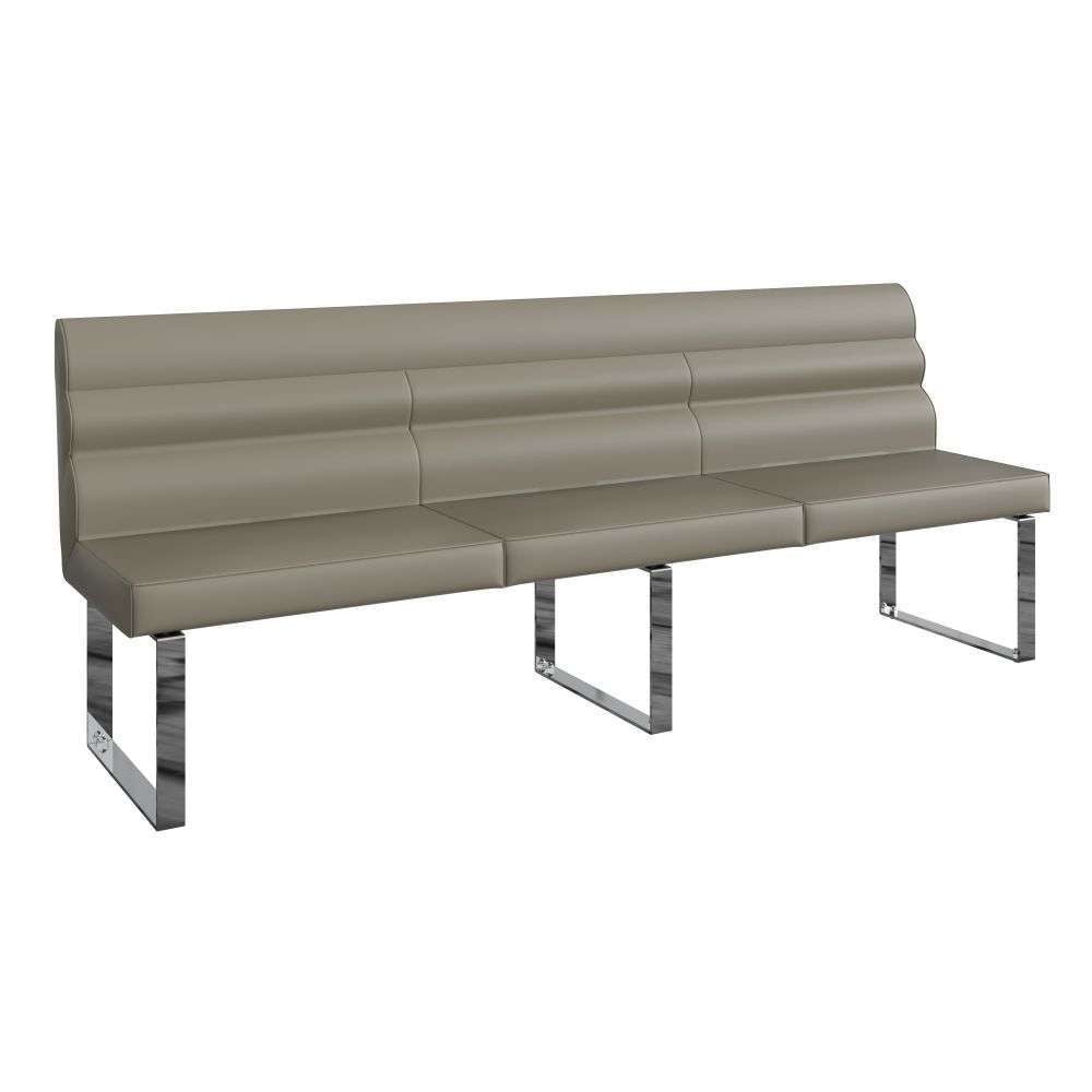 ID Dining - 2.2m Dining Bench with Back in Taupe