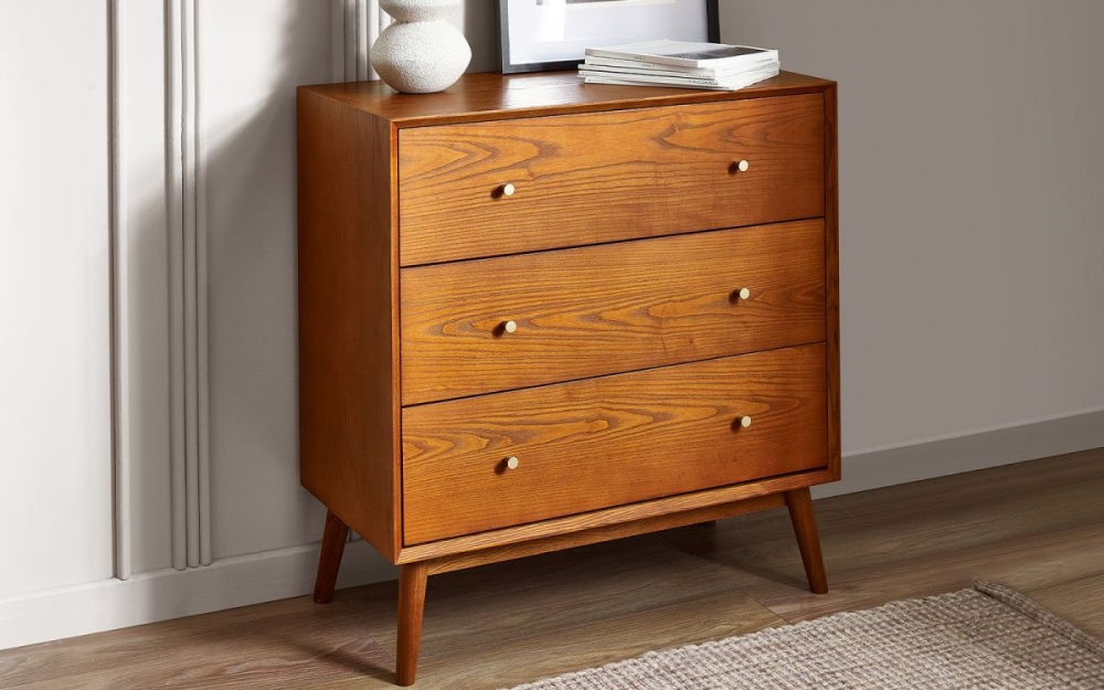 Cherry Ash Lowry 3 Drawer Chest