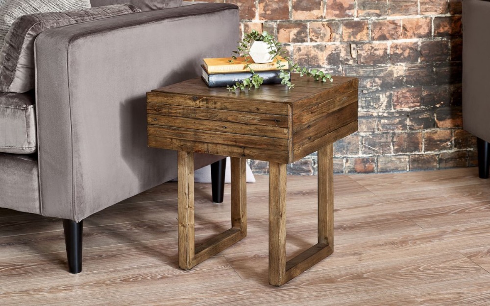 Reclaimed Wood Woburn Lamp Table