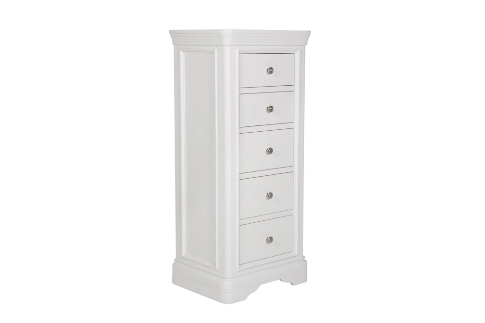 Mabel 5 Drawer Chest of Drawers White