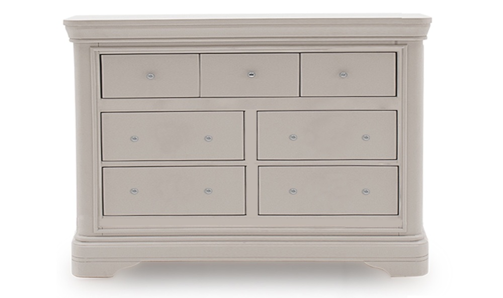 Mabel 7 Drawer Chest of Drawers Taupe