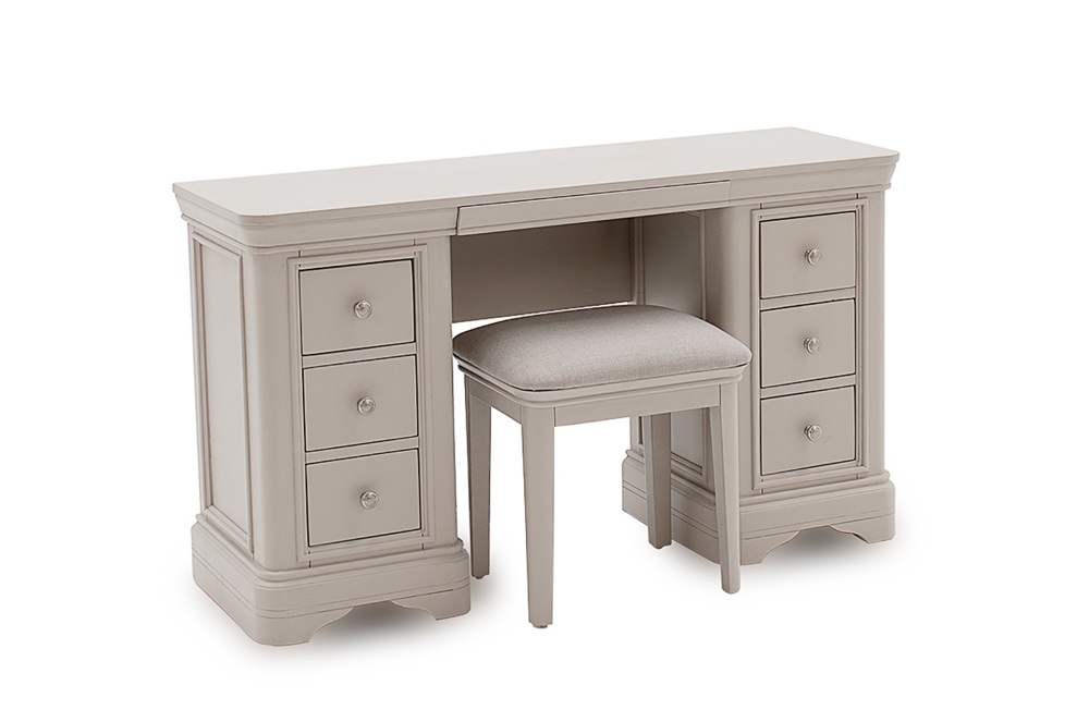 Mabel 6 draw Dressing Table Taupe