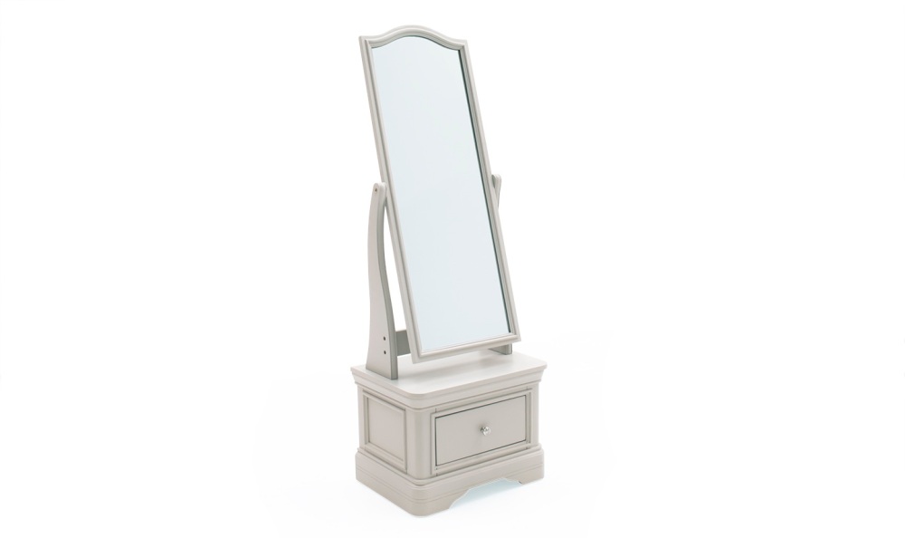 Mabel 1 Draw Cheval Mirror Taupe