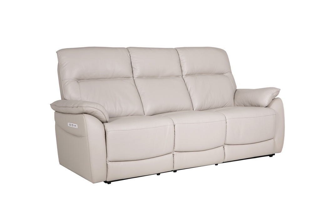 Nerano 3 Seater Electric Recliner Cashmere