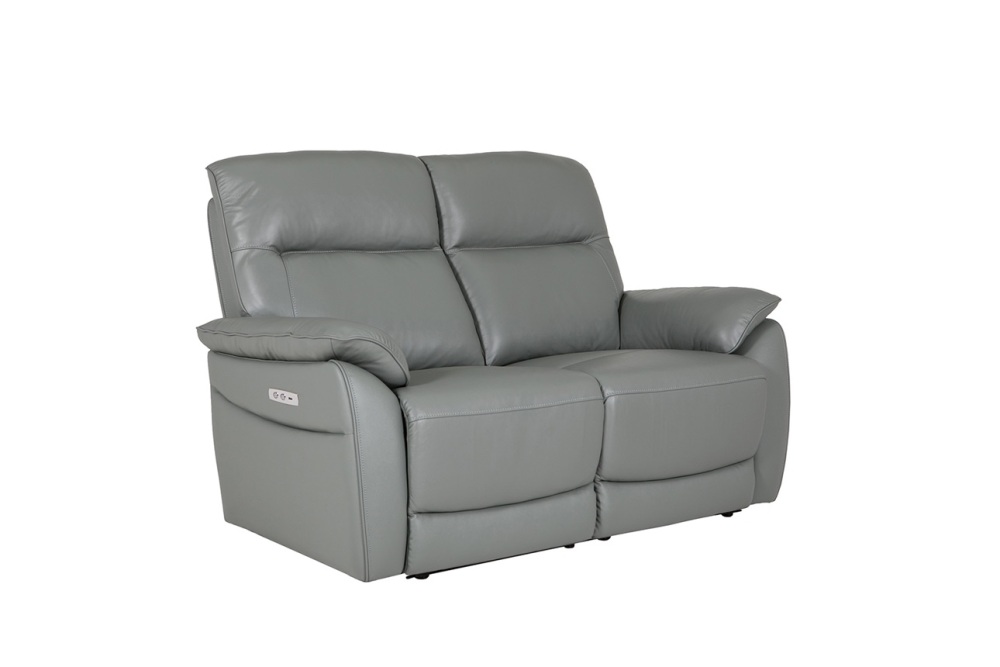 Nerano 2 Seater Electric Recliner Steel Grey