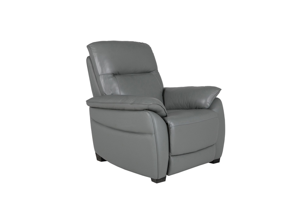 Nerano 1 Seater Steel Grey leather