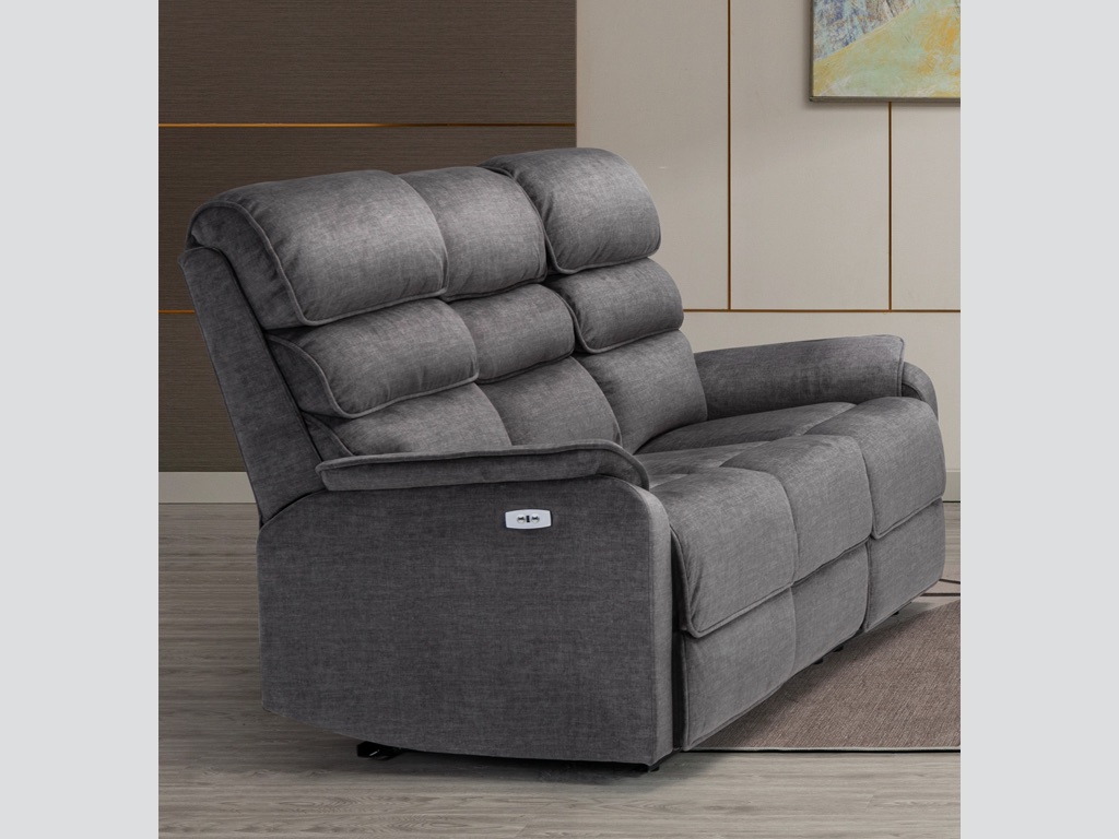 Savoy 3 Seater Electric Recliner Grey