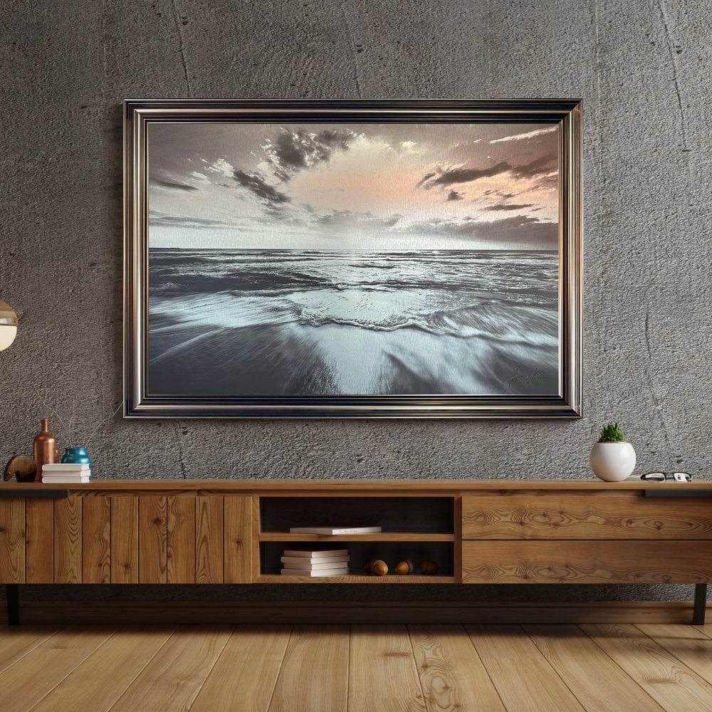 Sunset Serenity 168cm x 114cm  in a Metallic Vegas Frame