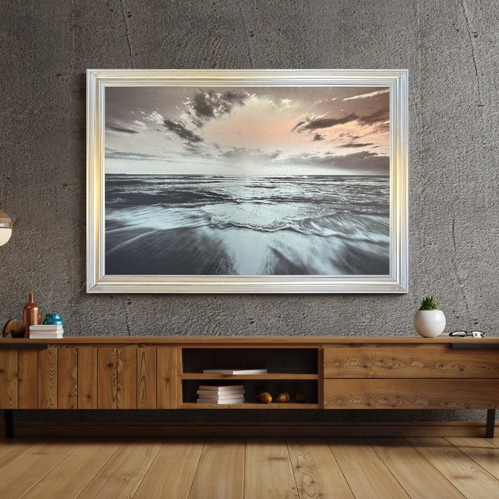 Sunset Serenity 168cm x 114cm  in a Silver Vegas Frame