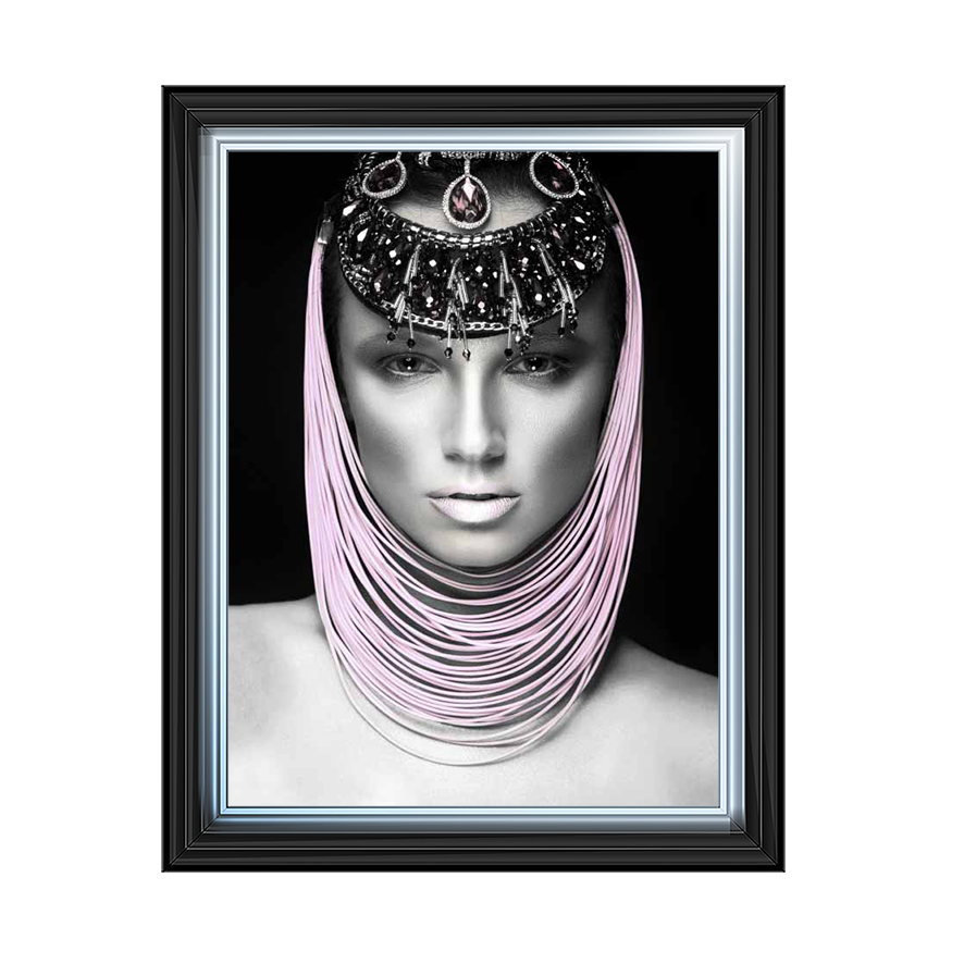 Egyptian lady 1 Media Wall Art in a 2 tone  Frame