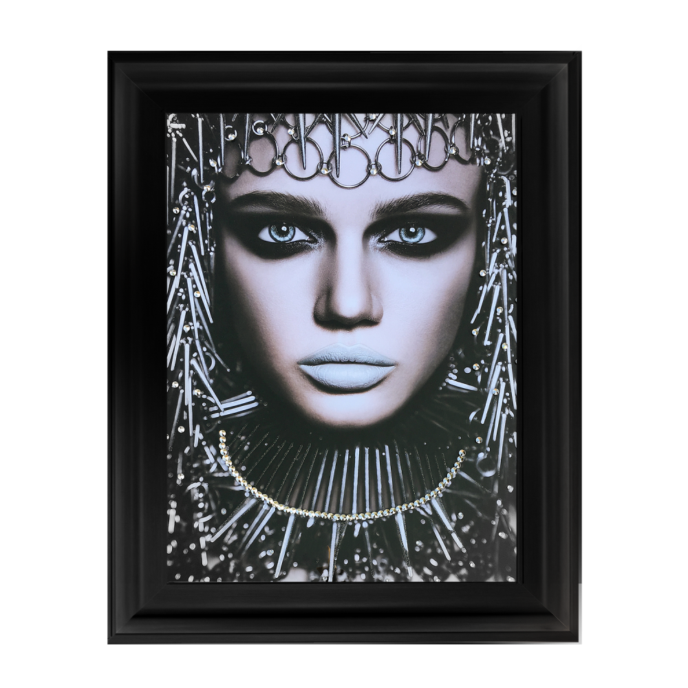 Egyptian lady 2 Media Wall Art in a Black Frame