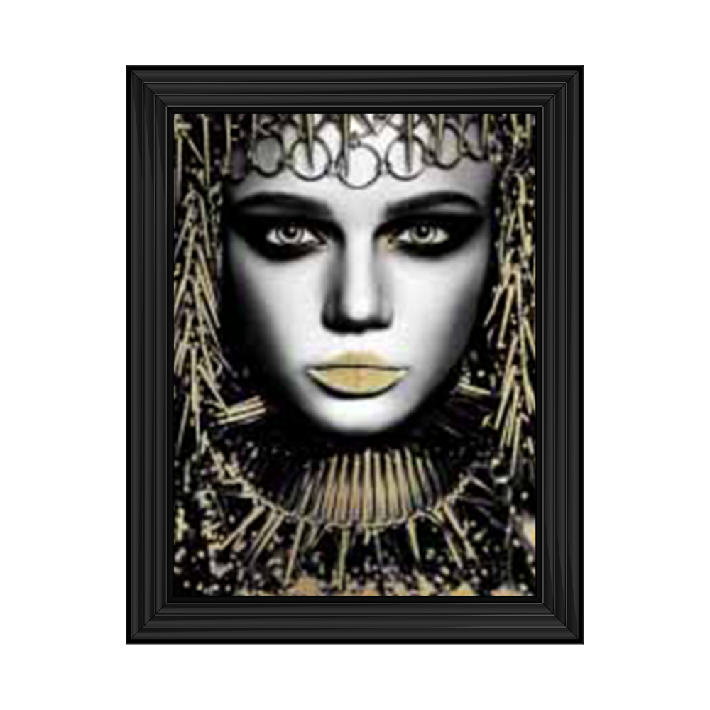 Egyptian lady 2 Media Wall Art in a Black Frame