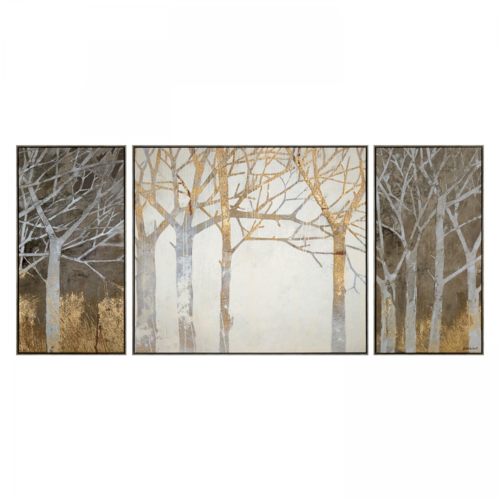 Day and Night Wall Art set of 3 Framed Canvases