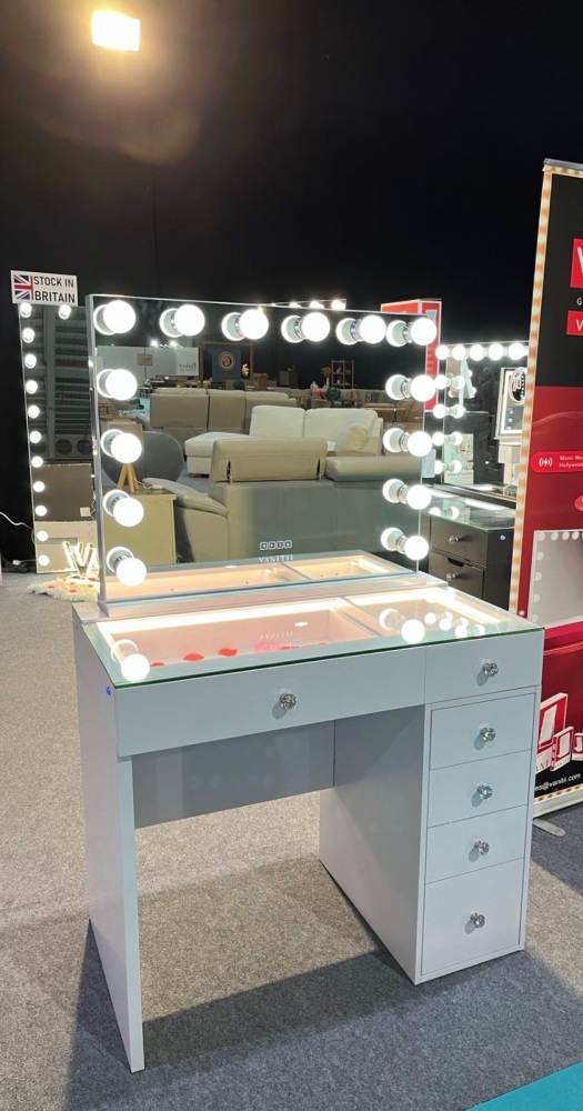 Mega Offer Price  - Hollywood Vanity Dressing Table with Hollywood Mirror