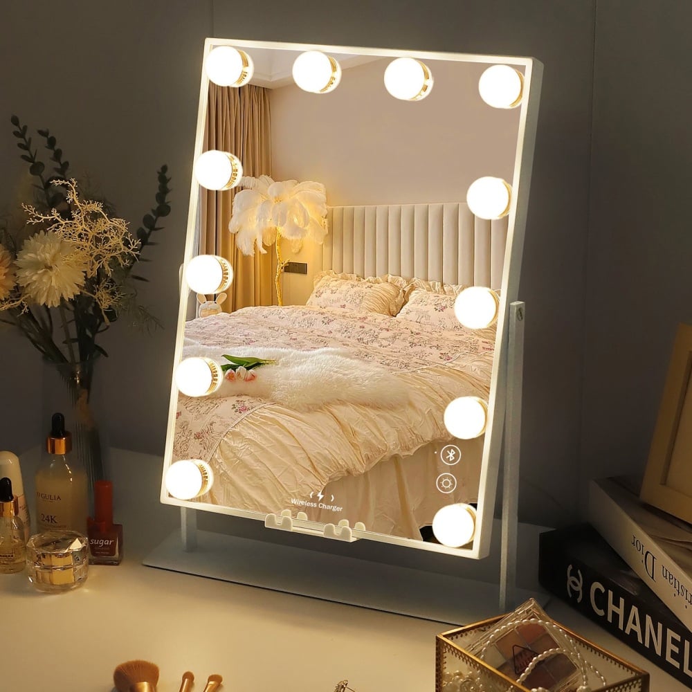 18 bulb Hollywood Mirror with RGB Multi colours 100cm x 80cm