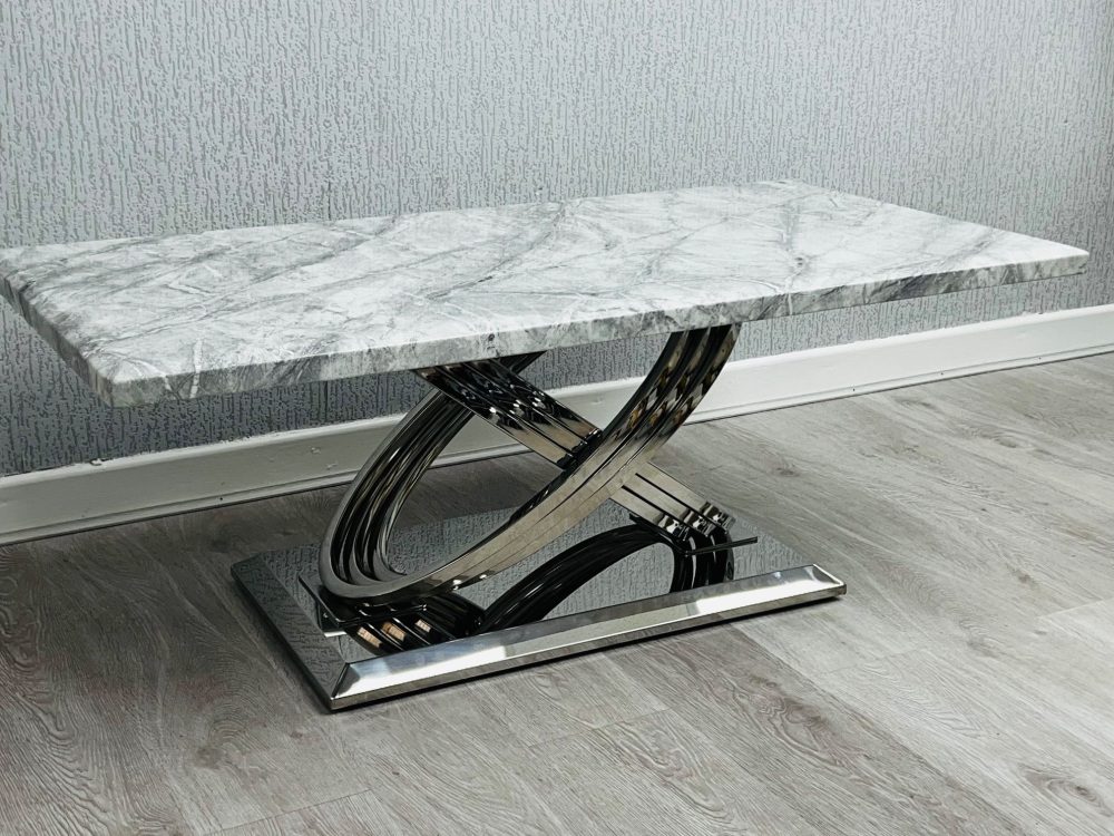 Elina Grey Marble Coffee Table 120cm