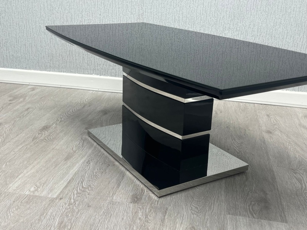 Milan Black Coffee Table 120cm