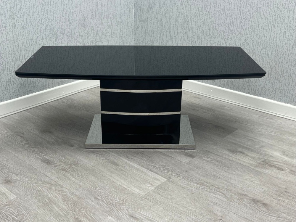 Milan Black Coffee Table 120cm