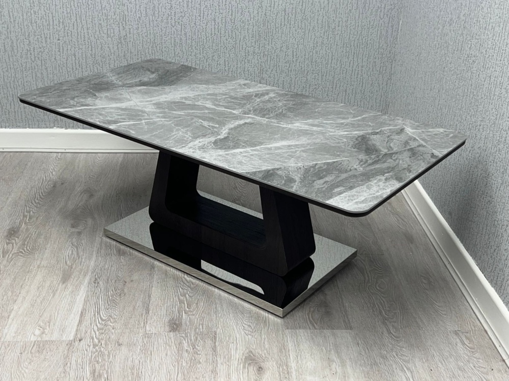 Grey Ceramic Zermatt Coffee Table 120cm