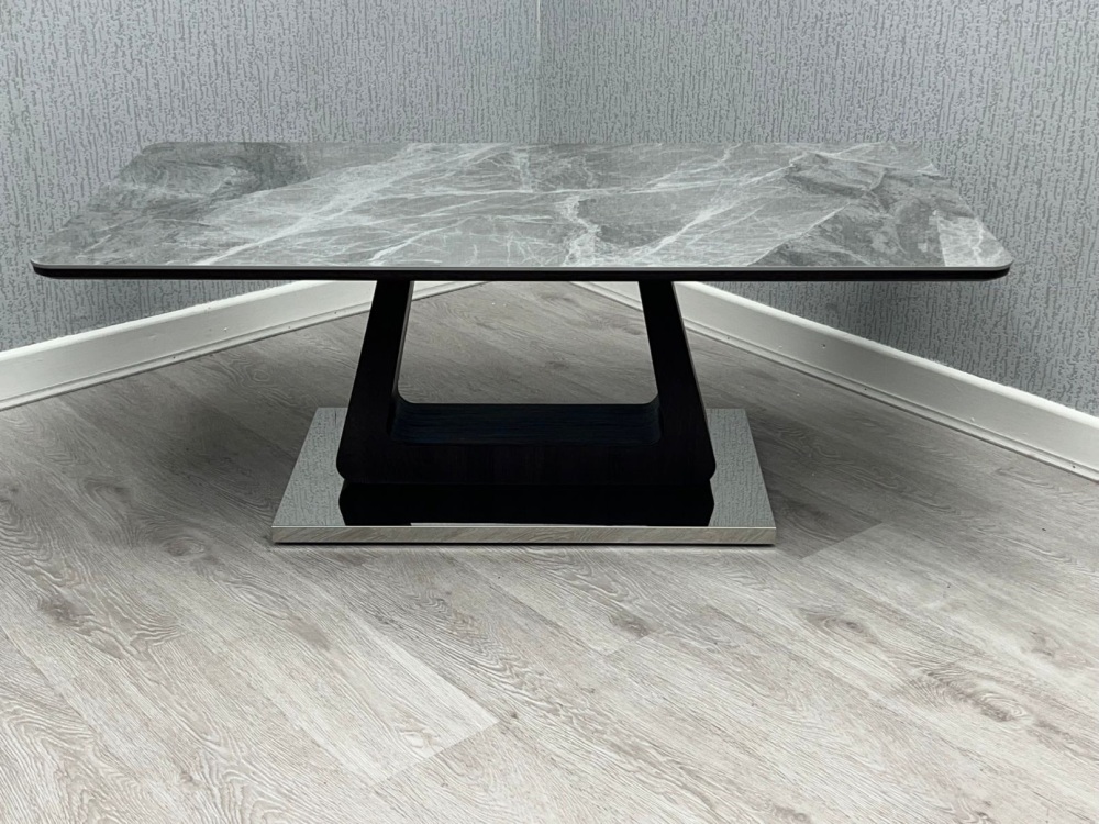 Grey Ceramic Zermatt Coffee Table 120cm