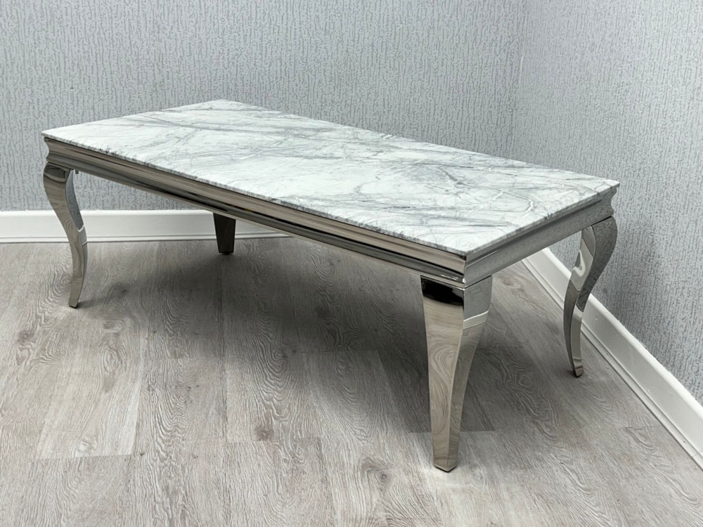 Sofia Grey Marble Coffee Table 120cm