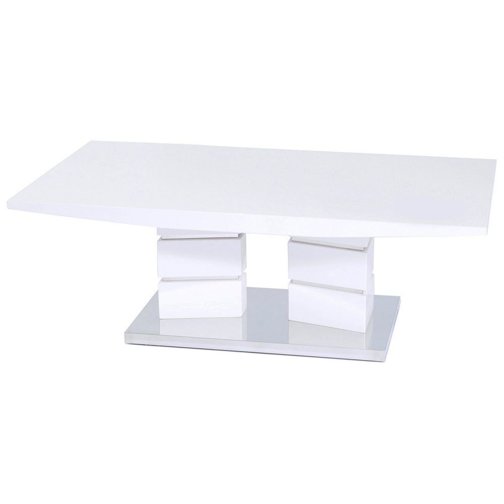 Vegas White Coffee Table 120cm