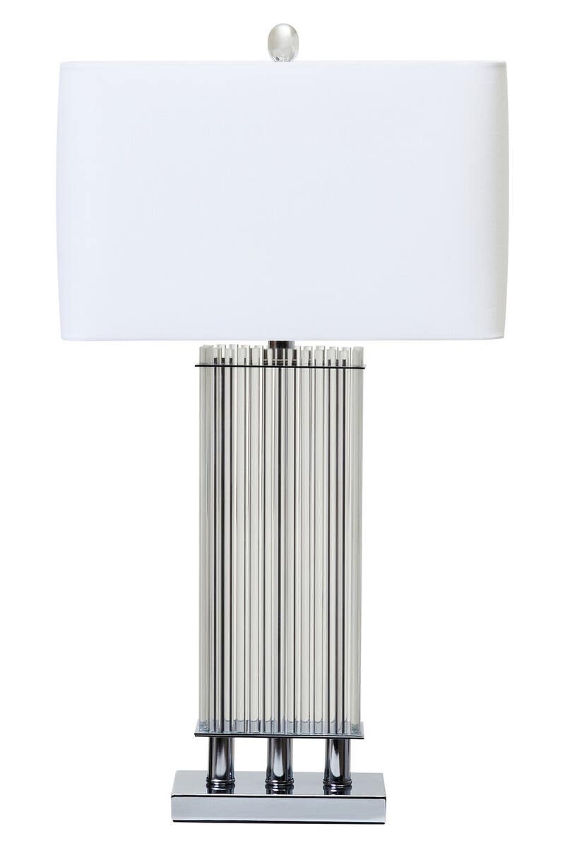 Elana Table Lamp With Silver Base