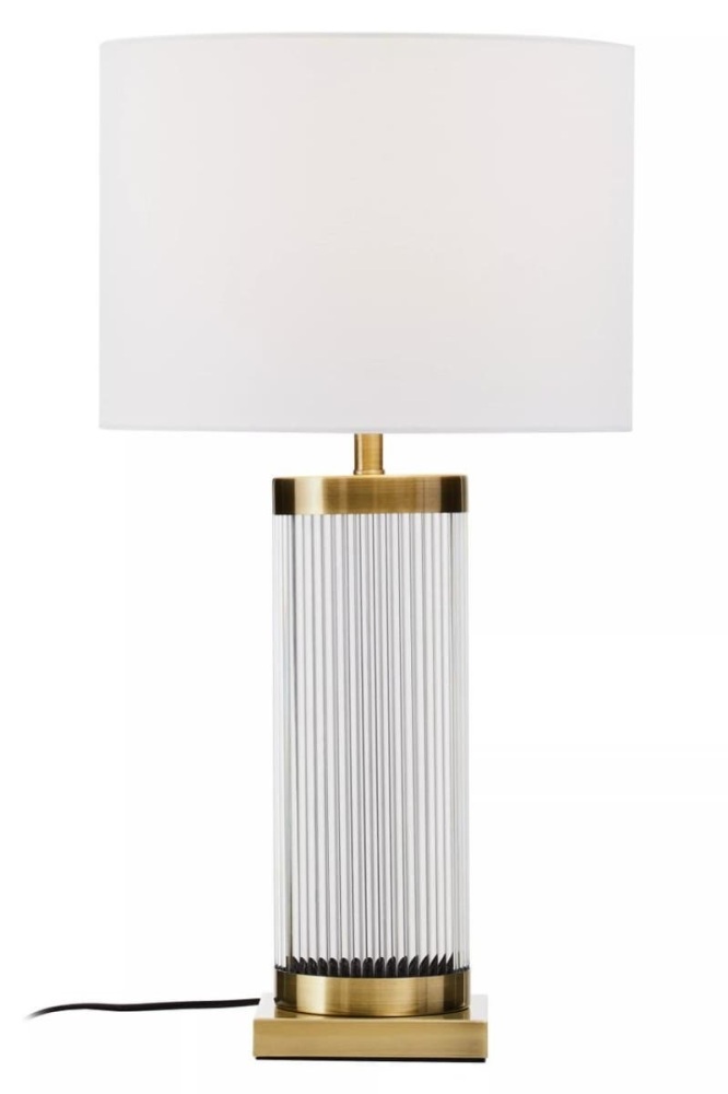 Lily White And Gold Table Lamp