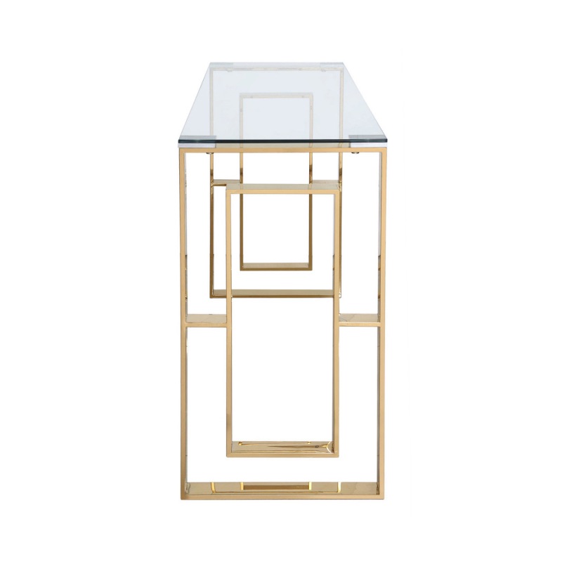 Apex Gold Metal Console Table