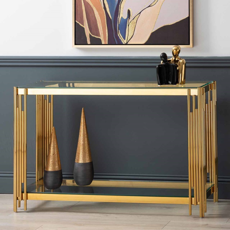 Cohen Gold Console Table