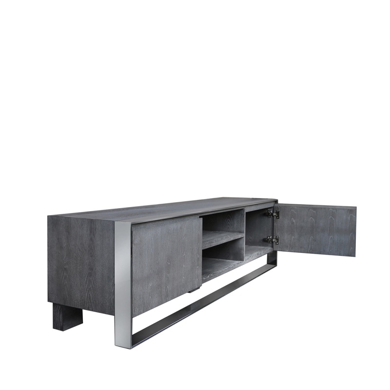 Diego 2 Door Grey TV Entertainment Unit 180cm