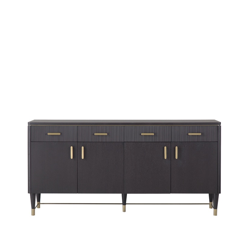 Elton Luxury 4 Drawer 4 Door Sideboard Espresso 180cm