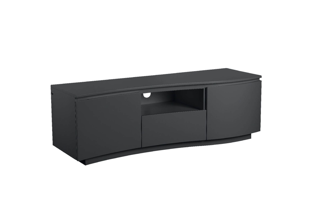 Daiva TV Cabinet in Charcoal 140cm with led light trim