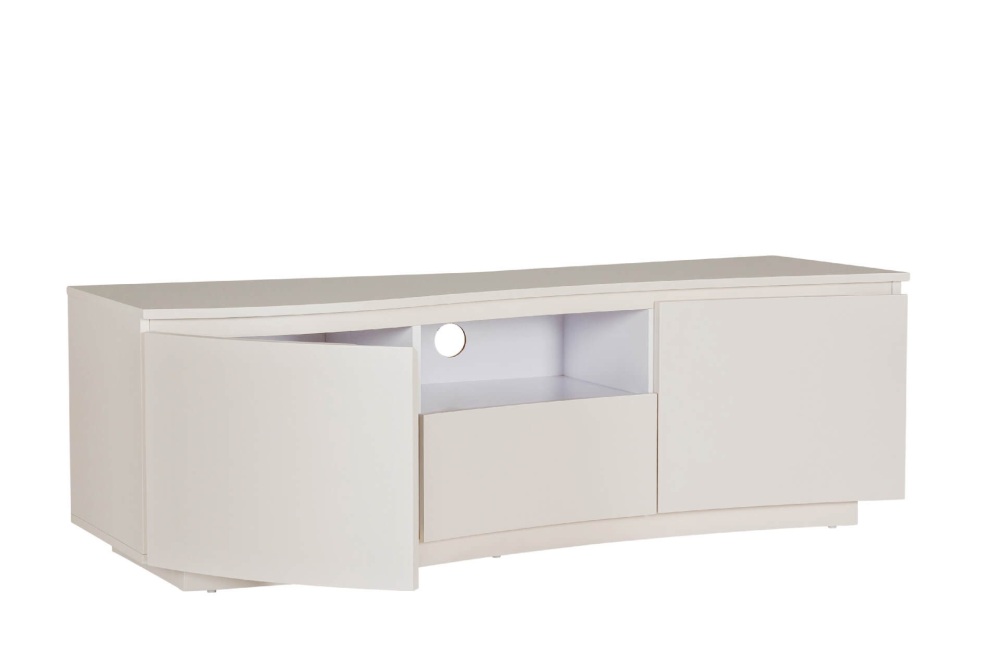 Daiva TV Cabinet in Greige 140cm with led light trim