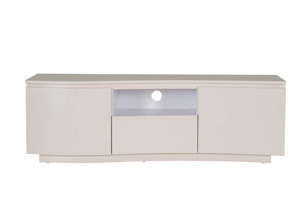 Daiva TV Cabinet in Greige 140cm with led light trim