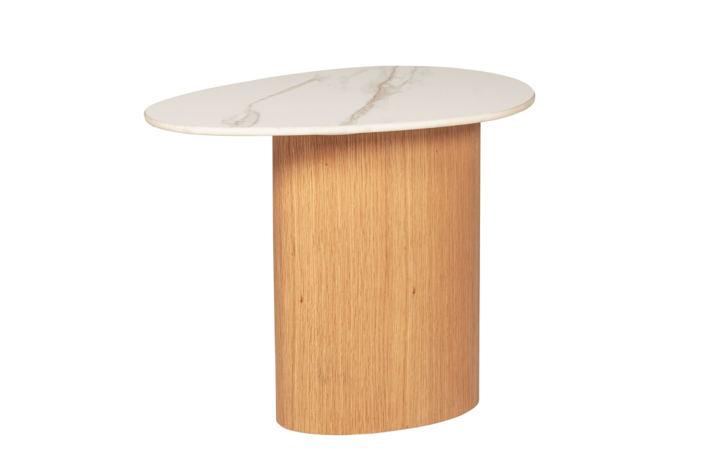 Evie Lamp Table Sand with sintered stone