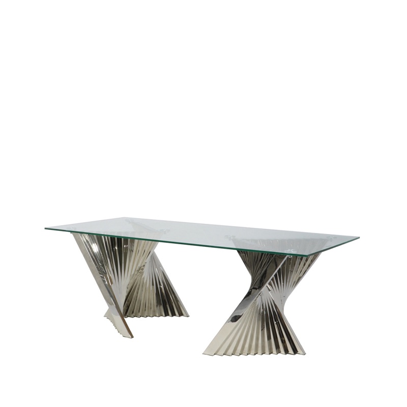 Lucille Stainless Steel Coffee Table 130cm