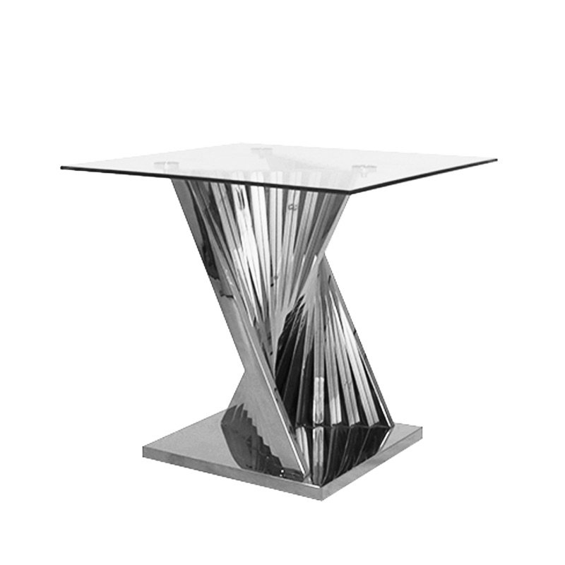 Lucille Stainless Steel End Table 60cm