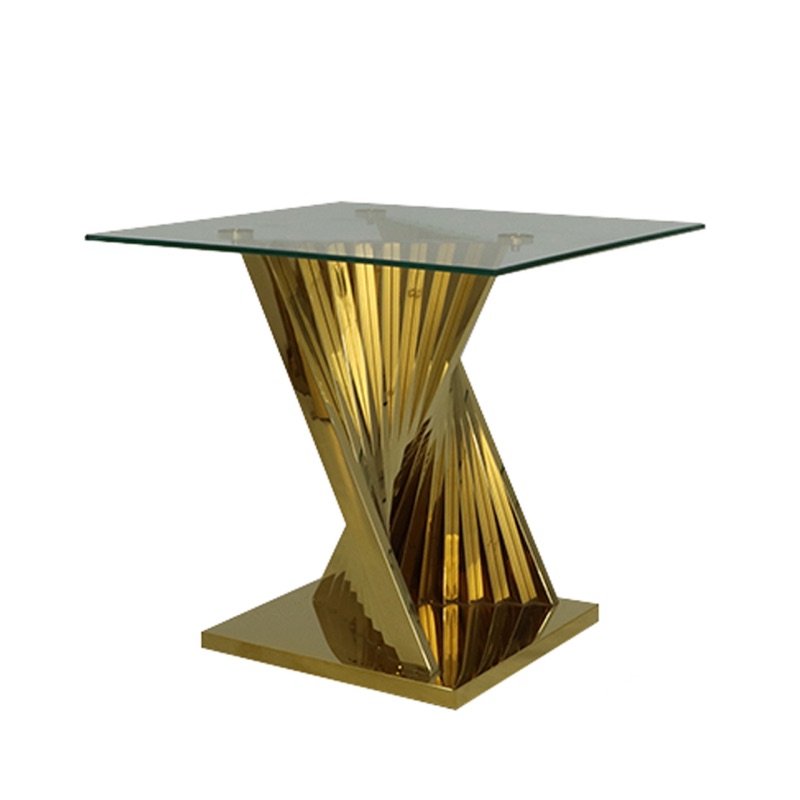 Lucille Gold Metal End Table 60cm